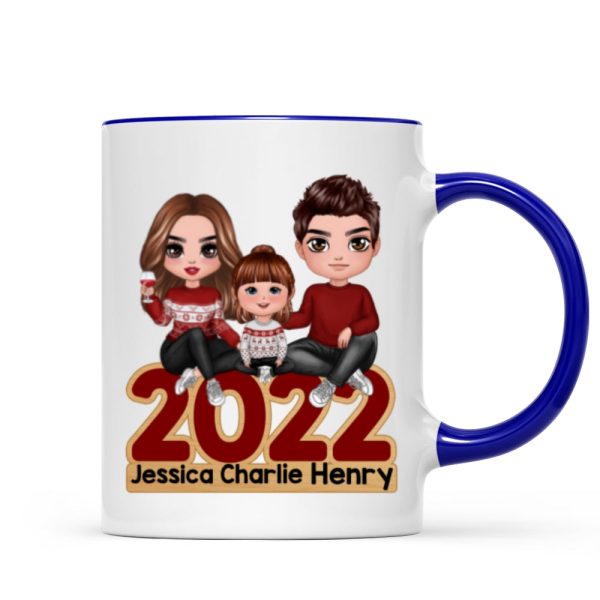 Family Sitting 2022 Christmas Personalized Mug