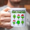 Family That Gets High Together Stays Together Personalized Weed Family Mug, Christmas Gift