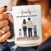 Family, Where Life Begins & Love Never Ends - Personalized Mug Family, Where Life Begins & Love Never Ends - Personalized Mug