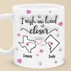 Far But Never Forgotten - Bestie Personalized Custom 3D Inflated Effect Printed Mug - Gift For Best Friends, BFF, Sisters
