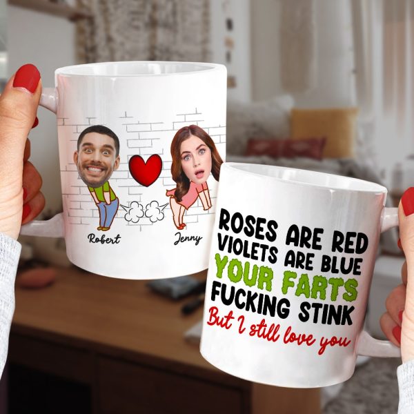 Fart Couple, Personalized Coffee Mug, Valentine Gifts, Gifts For Couples Fart Couple, Personalized Coffee Mug, Valentine Gifts, Gifts For Couples