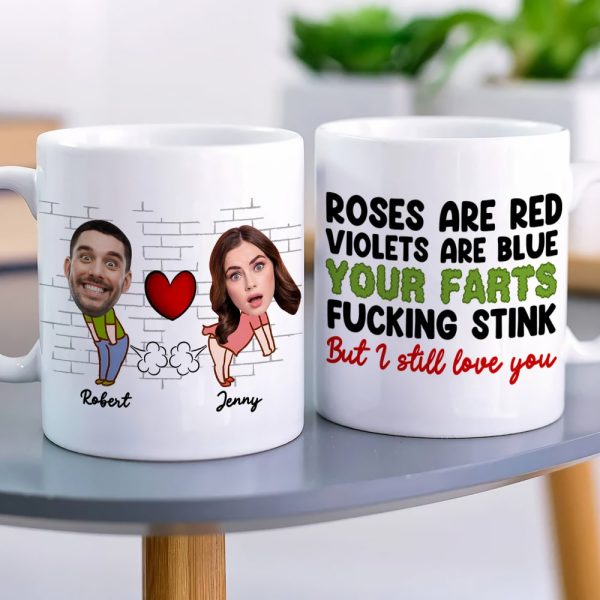 Fart Couple, Personalized Coffee Mug, Valentine Gifts, Gifts For Couples Fart Couple, Personalized Coffee Mug, Valentine Gifts, Gifts For Couples