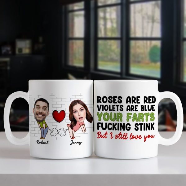 Fart Couple, Personalized Coffee Mug, Valentine Gifts, Gifts For Couples Fart Couple, Personalized Coffee Mug, Valentine Gifts, Gifts For Couples