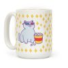 Fat Cat With Popcorn Coffee Mug Fat Cat With Popcorn Coffee Mug