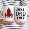 Father And Child Best Dad Ever - Gift For Dad - Personalized Ceramic Mug Father And Child Best Dad Ever - Gift For Dad - Personalized Ceramic Mug