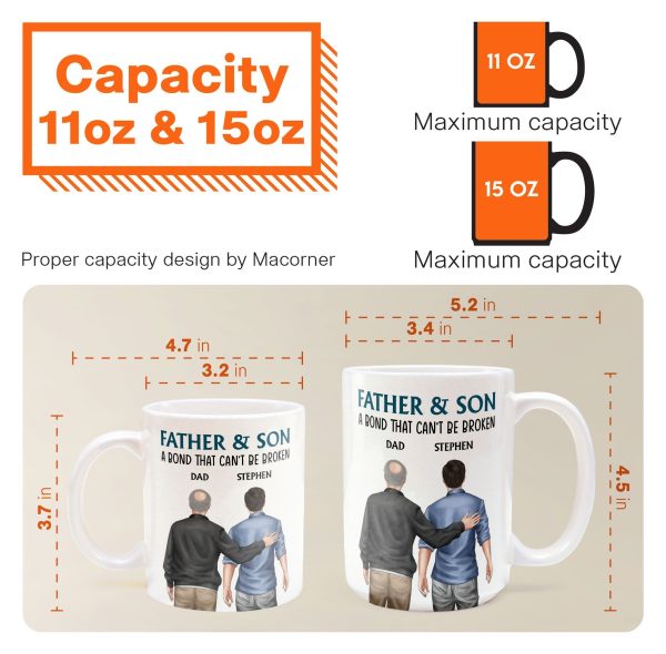 Father And Son - Bond That Can't Be Broken - Personalized Mug Father And Son - Bond That Can't Be Broken - Personalized Mug