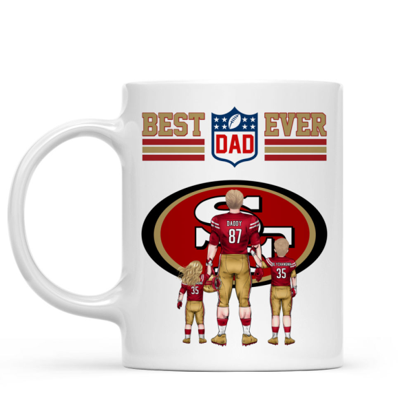 Father & Children Custom Sports Team - Personalized Mug - Gifts For American Football Lover | TM12 HN02 Father & Children Custom Sports Team - Personalized Mug - Gifts For American Football Lover | TM12 HN02