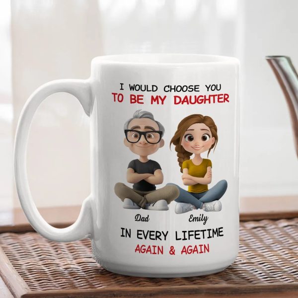 Father-Daughter Personalized Mug - Heartwarming Gift Father-Daughter Personalized Mug - Heartwarming Gift