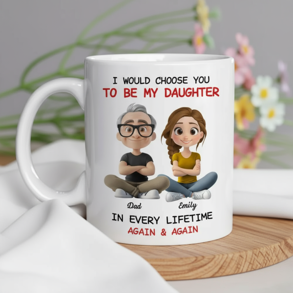 Father-Daughter Personalized Mug - Heartwarming Gift Father-Daughter Personalized Mug - Heartwarming Gift