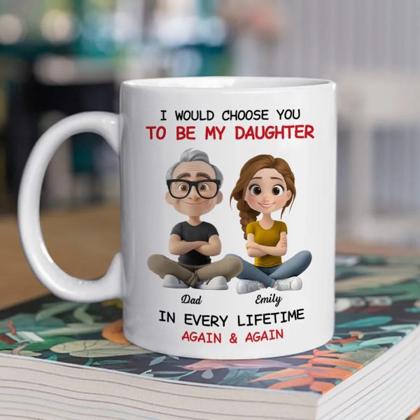 Father-Daughter Personalized Mug - Heartwarming Gift Father-Daughter Personalized Mug - Heartwarming Gift