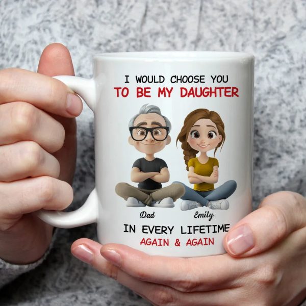Father-Daughter Personalized Mug - Heartwarming Gift Father-Daughter Personalized Mug - Heartwarming Gift