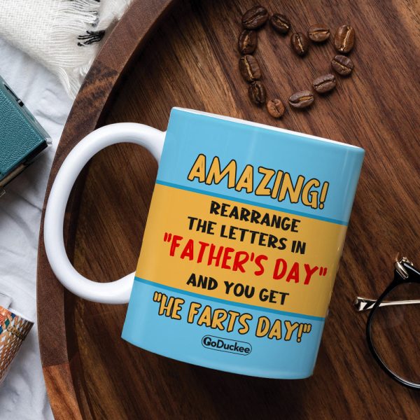 Father Day Amazing! - Personalized White Mug - Gift For Dad - Family Guys Father Day Amazing! - Personalized White Mug - Gift For Dad - Family Guys