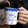 Father, You May Hold Our Hands For A While But Hold Our Hearts Forever, American Flag Balloon, Top Hat - Personalized Custom Coffee Mug - DAD111_MG Father, You May Hold Our Hands For A While But Hold Our Hearts Forever, American Flag Balloon, Top Hat - Personalized Custom Coffee Mug - DAD111_MG