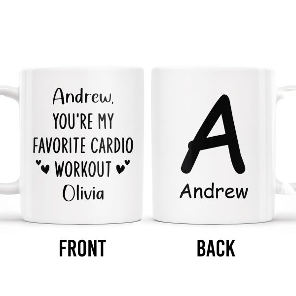 Favorite Cardio Workout Personalized Love Design - Personalized Custom Coffee Mug - CPL136_MG Favorite Cardio Workout Personalized Love Design - Personalized Custom Coffee Mug - CPL136_MG