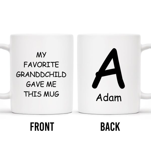 Favorite Grandchild Custom Coffee Mug For Grandparents - Personalized Custom Coffee Mug - GRP010_MG