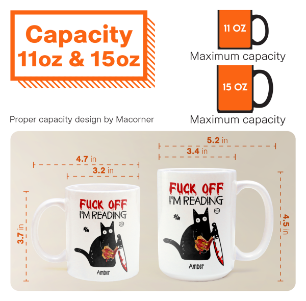 F*Ck Off I'M Reading - Funny Mug Gifts For Book Lovers, Nerd, Librarian - Personalized Mug F*Ck Off I'M Reading - Funny Mug Gifts For Book Lovers, Nerd, Librarian - Personalized Mug