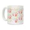 Female Symbol and Lotus Flowers Pattern Coffee Mug Female Symbol and Lotus Flowers Pattern Coffee Mug