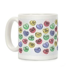 Feminist Conversation Hearts Coffee Mug