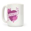 Feminist Heart Coffee Mug Feminist Heart Coffee Mug
