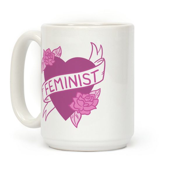 Feminist Heart Coffee Mug Feminist Heart Coffee Mug