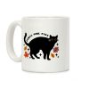 Feral Girl Fall Black Cat Coffee Mug Feral Girl Fall Black Cat Coffee Mug