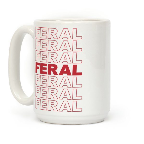Feral Thank You Bag Parody Coffee Mug