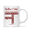 Festive Christmas Brothers Sisters Crossword Puzzle Art - Personalized Mug - Christmas Gift For Siblings, Brothers, Sisters Festive Christmas Brothers Sisters Crossword Puzzle Art - Personalized Mug - Christmas Gift For Siblings, Brothers, Sisters