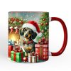 Festive Dachshund Delight Personalized Mug, Joyful Christmas Gift with Custom Name Festive Dachshund Delight Personalized Mug, Joyful Christmas Gift with Custom Name