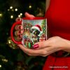 Festive Dachshund Delight Personalized Mug, Joyful Christmas Gift with Custom Name Festive Dachshund Delight Personalized Mug, Joyful Christmas Gift with Custom Name