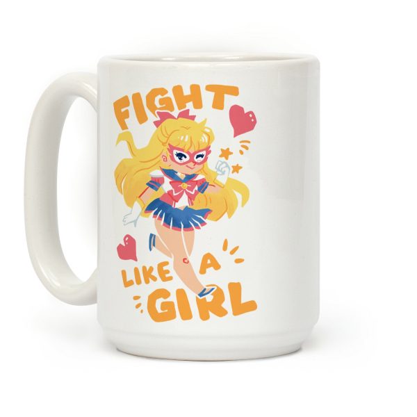 Fight Like A Girl: Sailor Venus Coffee Mug Fight Like A Girl: Sailor Venus Coffee Mug