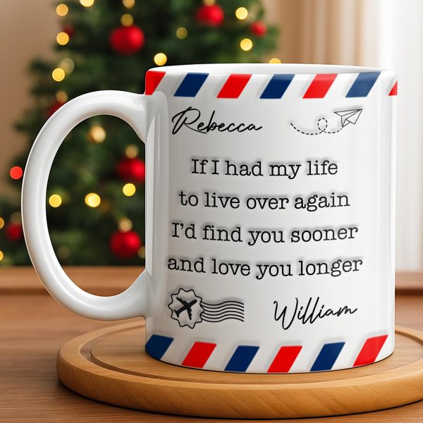 Find You Sooner And Love You Longer With Mail Envelope And Star - Personalized Custom Coffee Mug - CPL1109_MG Find You Sooner And Love You Longer With Mail Envelope And Star - Personalized Custom Coffee Mug - CPL1109_MG