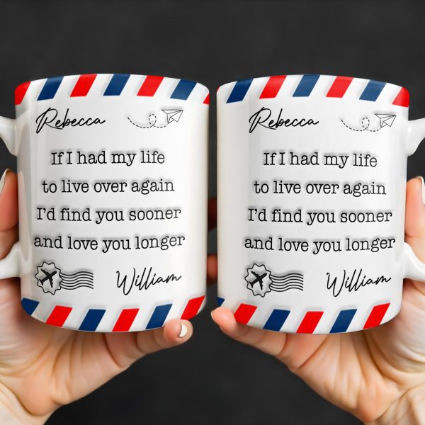 Find You Sooner And Love You Longer With Mail Envelope And Star - Personalized Custom Coffee Mug - CPL1109_MG Find You Sooner And Love You Longer With Mail Envelope And Star - Personalized Custom Coffee Mug - CPL1109_MG