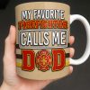 Fire Department 365 Days On Duty Badge and Tools - Personalized Custom Coffee Mug - DAD272_MG Fire Department 365 Days On Duty Badge and Tools - Personalized Custom Coffee Mug - DAD272_MG