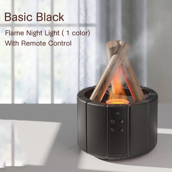 Firecamp Simulated Flame Aroma Diffuser: Ultrasonic Mist & Led Essential Oil Humidifier Firecamp Simulated Flame Aroma Diffuser: Ultrasonic Mist & Led Essential Oil Humidifier