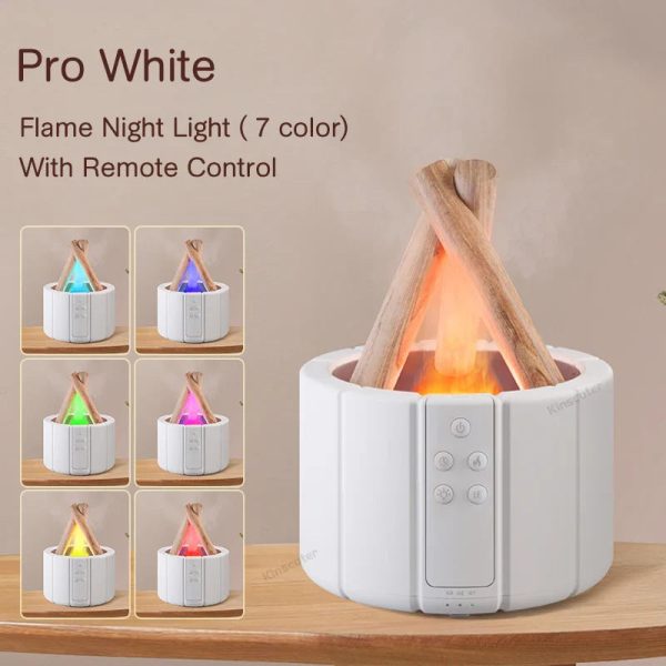Firecamp Simulated Flame Aroma Diffuser: Ultrasonic Mist & Led Essential Oil Humidifier Firecamp Simulated Flame Aroma Diffuser: Ultrasonic Mist & Led Essential Oil Humidifier