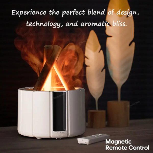 Firecamp Simulated Flame Aroma Diffuser: Ultrasonic Mist & Led Essential Oil Humidifier Firecamp Simulated Flame Aroma Diffuser: Ultrasonic Mist & Led Essential Oil Humidifier