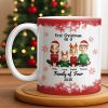 First Christmas As A Family Of Four With Snowflakes - Personalized Custom Coffee Mug - FAM774_MG First Christmas As A Family Of Four With Snowflakes - Personalized Custom Coffee Mug - FAM774_MG
