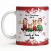 First Christmas As A Family Of Four With Snowflakes - Personalized Custom Coffee Mug - FAM774_MG First Christmas As A Family Of Four With Snowflakes - Personalized Custom Coffee Mug - FAM774_MG