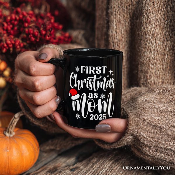 First Christmas as Mom 2025 Christmas Personalized Mug, Matching Family Holiday Gift with Custom Name First Christmas as Mom 2025 Christmas Personalized Mug, Matching Family Holiday Gift with Custom Name