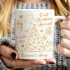 First Christmas Married Doodle Pattern - Personalized Mug - Christmas Gift For Him, For Her, For Couple First Christmas Married Doodle Pattern - Personalized Mug - Christmas Gift For Him, For Her, For Couple