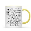 First Christmas Married Doodle Pattern - Personalized Mug - Christmas Gift For Him, For Her, For Couple First Christmas Married Doodle Pattern - Personalized Mug - Christmas Gift For Him, For Her, For Couple