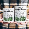 First Dad Now Grandpa - Fist Bumps With Kids' Names - Personalized Mug First Dad Now Grandpa - Fist Bumps With Kids' Names - Personalized Mug
