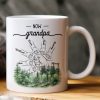 First Dad Now Grandpa - Fist Bumps With Kids' Names - Personalized Mug First Dad Now Grandpa - Fist Bumps With Kids' Names - Personalized Mug
