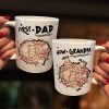 First Dad Now Grandpa Fist Bump Kids - Personalized Mug First Dad Now Grandpa Fist Bump Kids - Personalized Mug