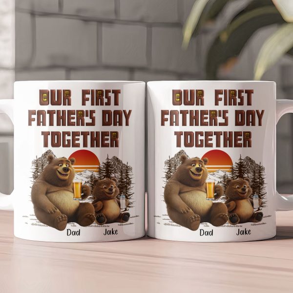 First Father's Day Together New Version - Personalized Mug