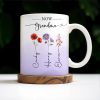 First Mom Now Grandma Celebrating Generations - Personalized Custom Coffee Mug - GRM037_MG First Mom Now Grandma Celebrating Generations - Personalized Custom Coffee Mug - GRM037_MG