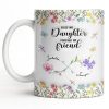 First My Daughter Forever My Friend With Flowers And Butterflies - Personalized Custom Coffee Mug - DAU280_MG First My Daughter Forever My Friend With Flowers And Butterflies - Personalized Custom Coffee Mug - DAU280_MG