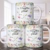 First My Daughter Forever My Friend With Flowers And Butterflies - Personalized Custom Coffee Mug - DAU280_MG First My Daughter Forever My Friend With Flowers And Butterflies - Personalized Custom Coffee Mug - DAU280_MG