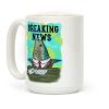 Fish News Anchor Parody Coffee Mug Fish News Anchor Parody Coffee Mug
