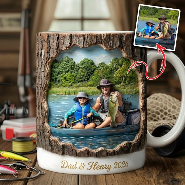 Fishing Coffee Mug Custom Photo Gifts For Fishing Lovers 03HULU311225 Fishing Coffee Mug Custom Photo Gifts For Fishing Lovers 03HULU311225